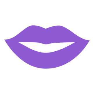 Kiss Lips Decal (Lavender)